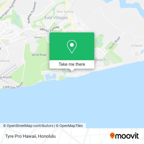 Tyre Pro Hawaii map