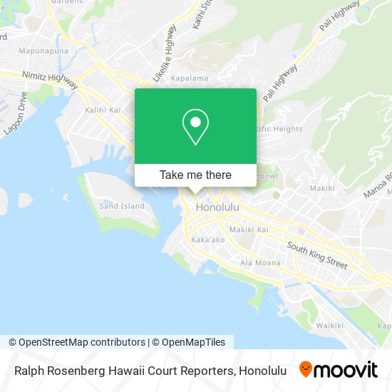Ralph Rosenberg Hawaii Court Reporters map