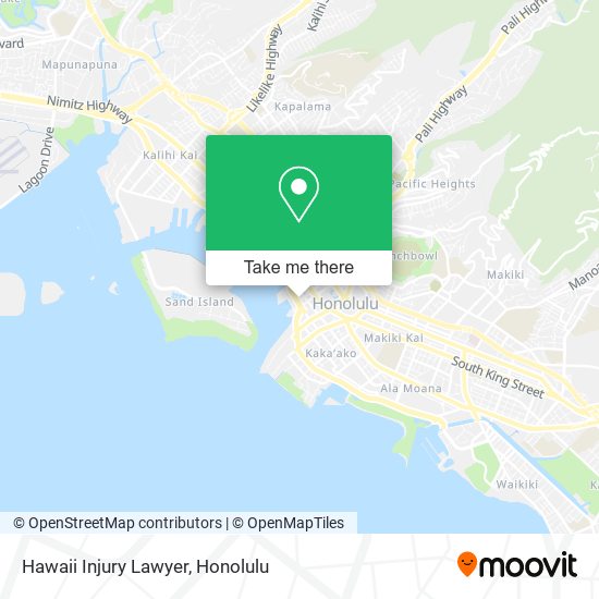 Hawaii Injury Lawyer map