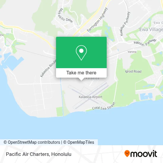 Pacific Air Charters map