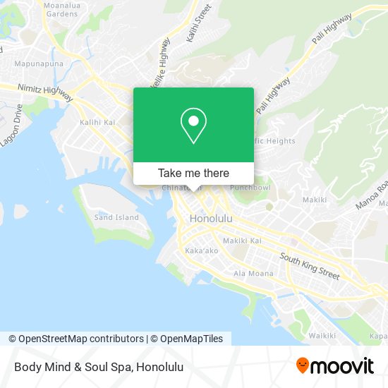 Body Mind & Soul Spa map