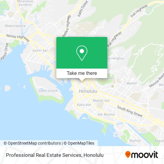 Professional Real Estate Services map