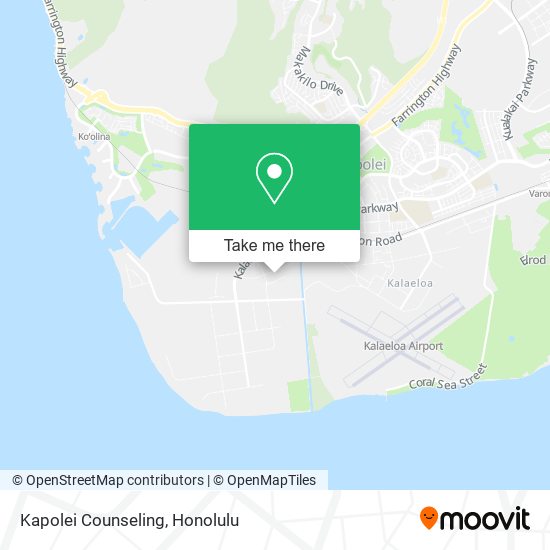 Mapa de Kapolei Counseling