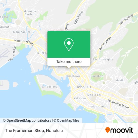 The Frameman Shop map