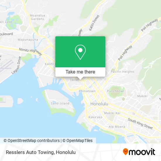 Resslers Auto Towing map