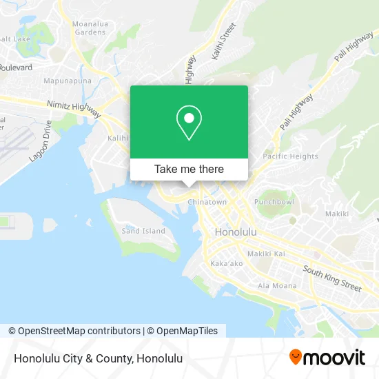 Mapa de Honolulu City & County