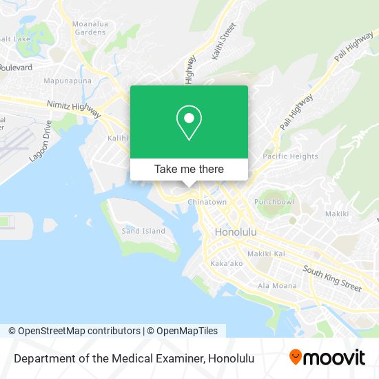 Mapa de Department of the Medical Examiner