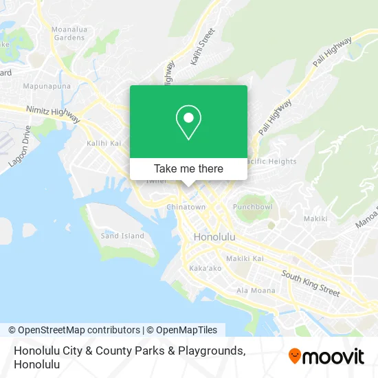 Honolulu City & County Parks & Playgrounds map