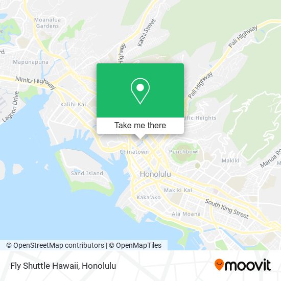 Mapa de Fly Shuttle Hawaii