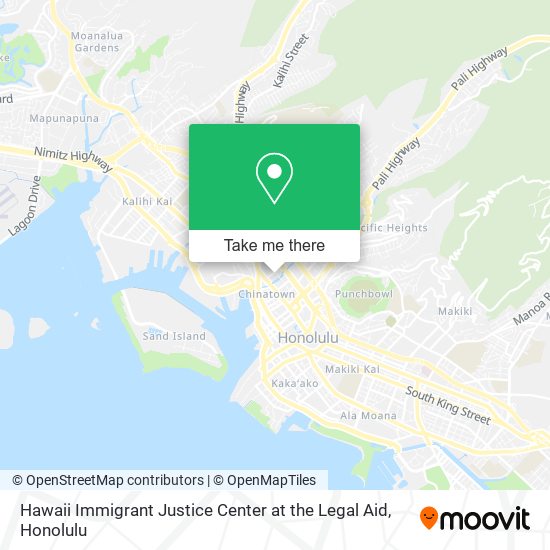 Mapa de Hawaii Immigrant Justice Center at the Legal Aid