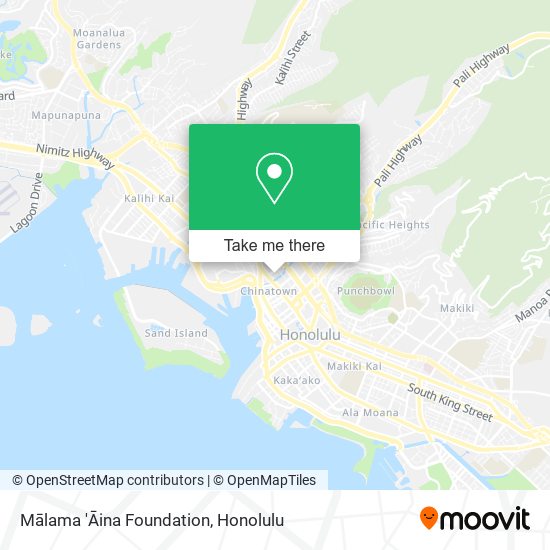 Mālama 'Āina Foundation map