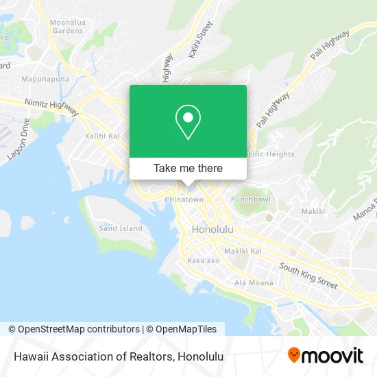 Mapa de Hawaii Association of Realtors