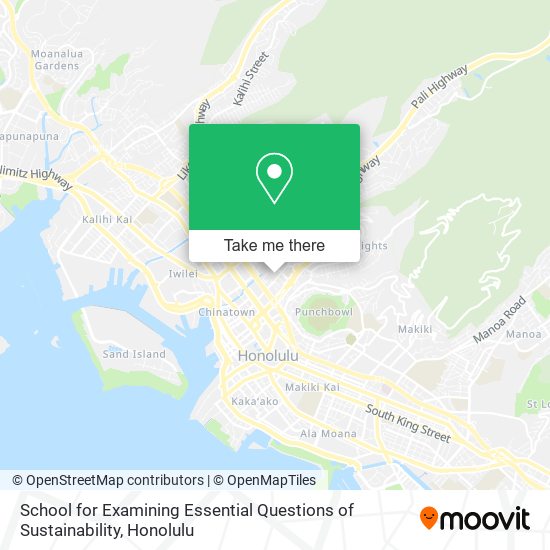 Mapa de School for Examining Essential Questions of Sustainability