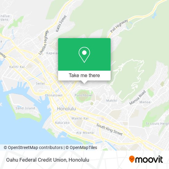 Oahu Federal Credit Union map