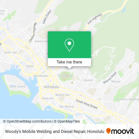 Mapa de Woody's Mobile Welding and Diesel Repair