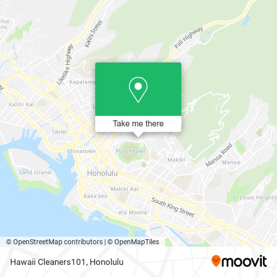 Hawaii Cleaners101 map