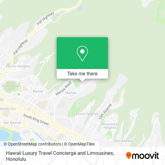 Hawaii Luxury Travel Concierge and Limousines map