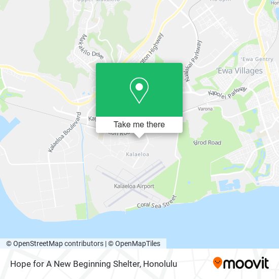 Hope for A New Beginning Shelter map