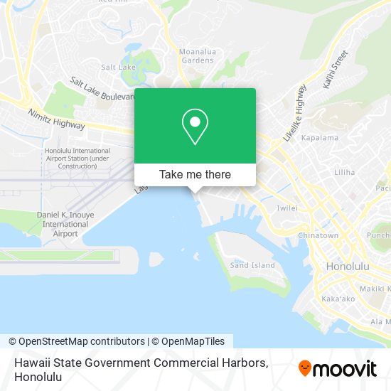 Hawaii State Government Commercial Harbors map