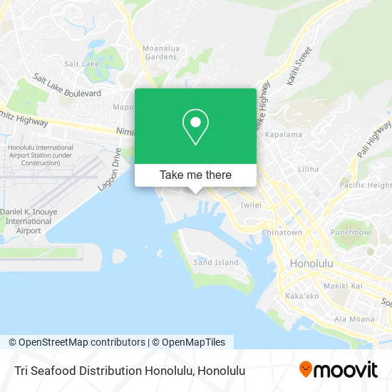 Mapa de Tri Seafood Distribution Honolulu