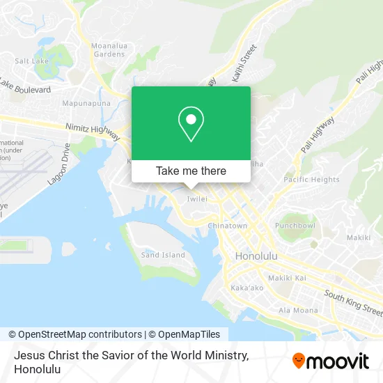 Jesus Christ the Savior of the World Ministry map