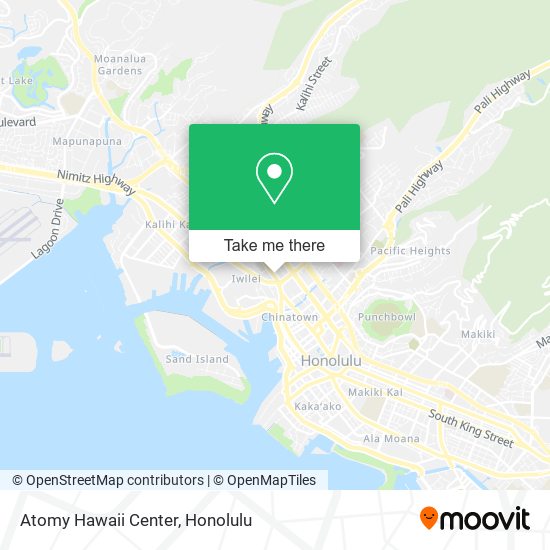 Mapa de Atomy Hawaii Center