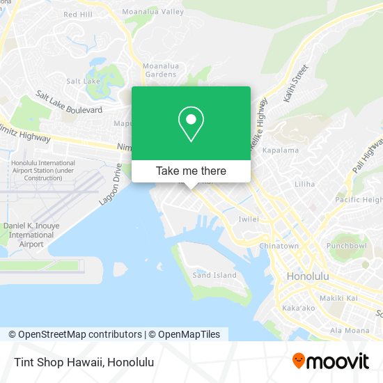 Mapa de Tint Shop Hawaii