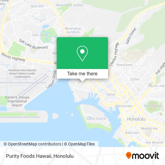 Purity Foods Hawaii map