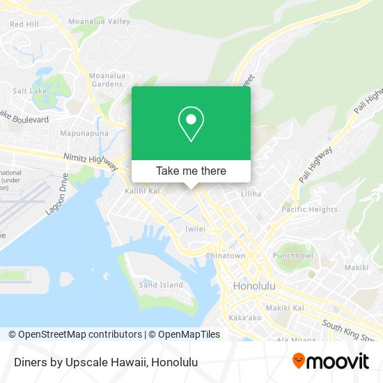 Diners by Upscale Hawaii map