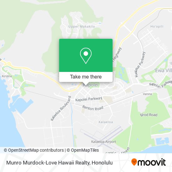 Mapa de Munro Murdock-Love Hawaii Realty