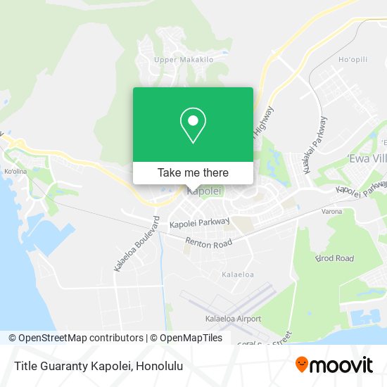 Mapa de Title Guaranty Kapolei