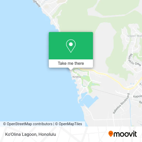 Ko'Olina Lagoon map