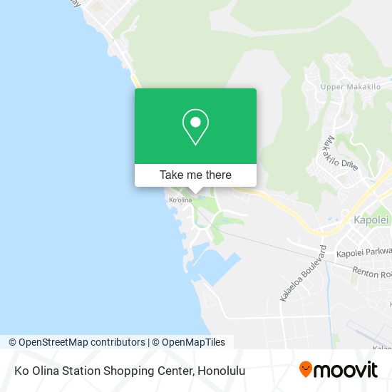 Ko Olina Station Shopping Center map