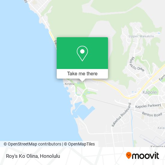 Roy's Ko Olina map