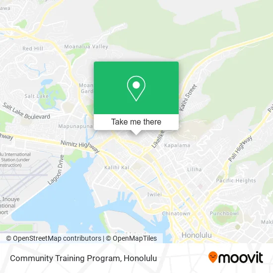 Community Training Program map