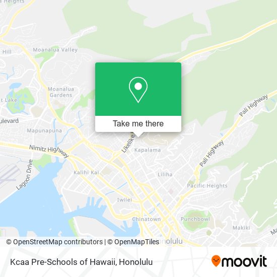 Kcaa Pre-Schools of Hawaii map