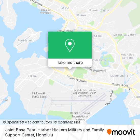 Mapa de Joint Base Pearl Harbor-Hickam Military and Family Support Center