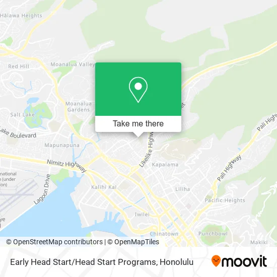 Early Head Start / Head Start Programs map