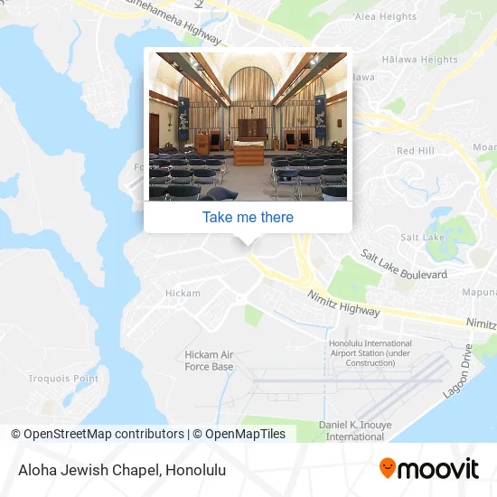 Aloha Jewish Chapel map