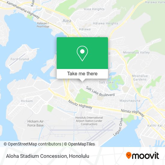 Mapa de Aloha Stadium Concession