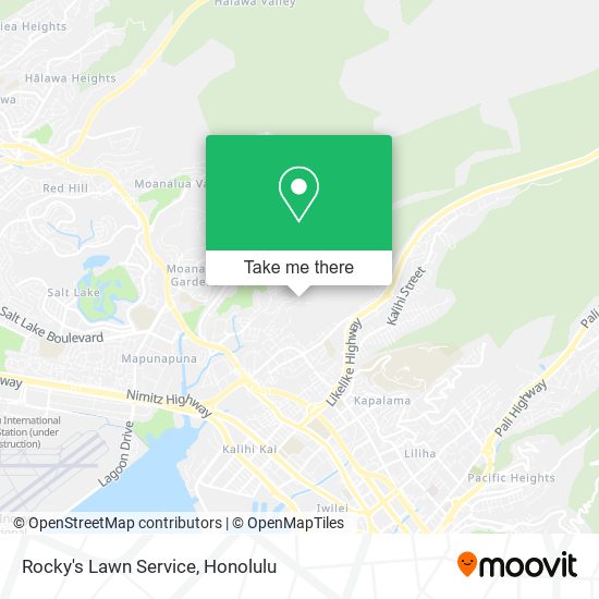 Rocky's Lawn Service map