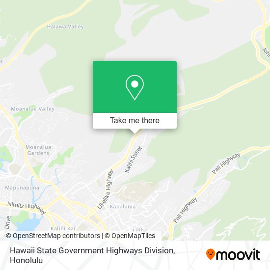 Mapa de Hawaii State Government Highways Division