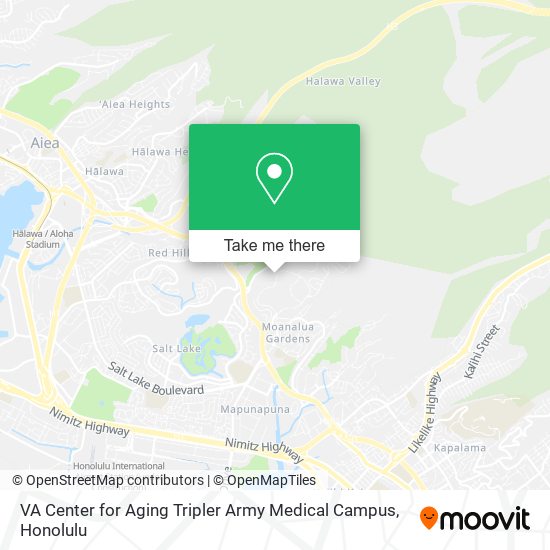 VA Center for Aging Tripler Army Medical Campus map