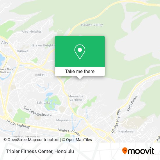 Mapa de Tripler Fitness Center