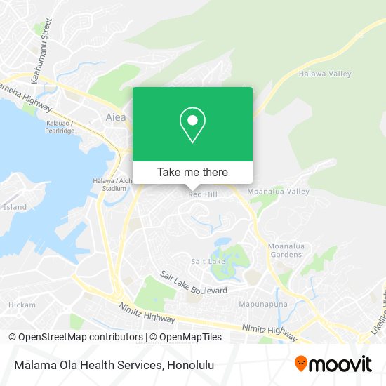Mālama Ola Health Services map