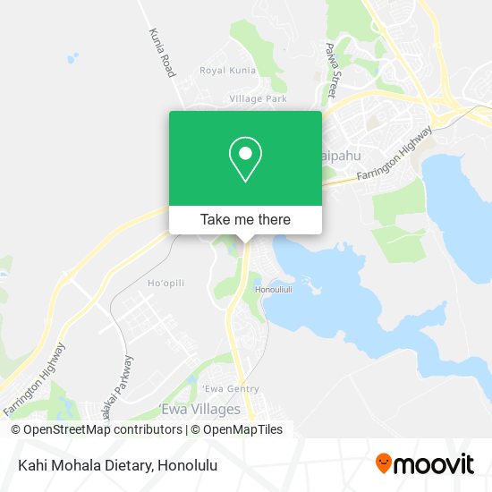 Kahi Mohala Dietary map