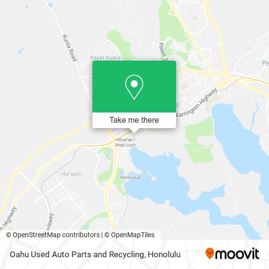Mapa de Oahu Used Auto Parts and Recycling