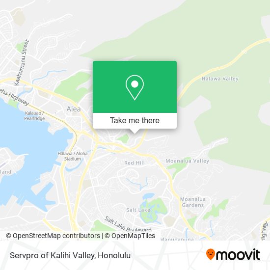 Mapa de Servpro of Kalihi Valley