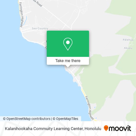 Mapa de Kalanihookaha Commuity Learning Center