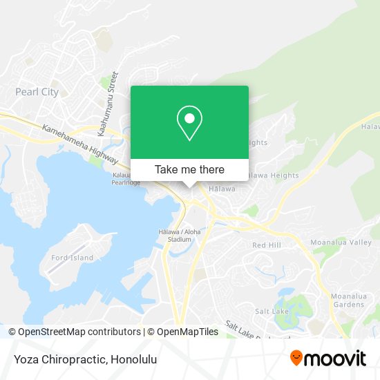 Yoza Chiropractic map